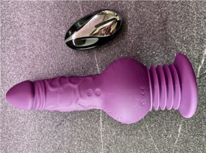 fialový přirážecí vibrátor basic x merlin