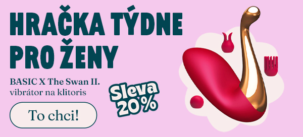 Hračka týdne pro ženy - vibrátor naklitoris BASIC X Swan se slevou 2O %